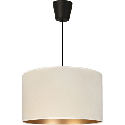 Brilagi - VELVET Cable Pendant Light 1xE27/60W/230V Ø 40 cm cream/gold