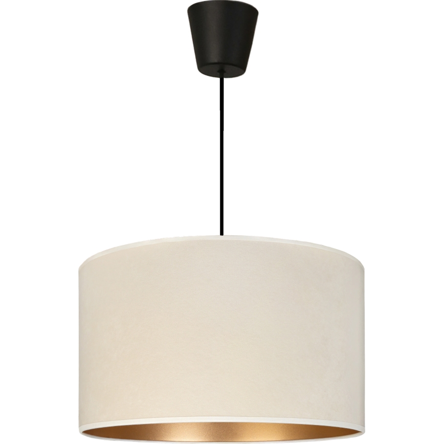 Brilagi - VELVET Cable Pendant Light 1xE27/60W/230V Ø 40 cm cream/gold