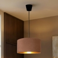 Brilagi - VELVET pendant light on cable 1xE27/60W/230V Ø 40 cm beige/gold
