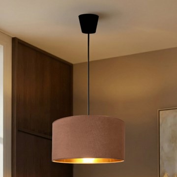 Brilagi - VELVET pendant light on cable 1xE27/60W/230V Ø 40 cm beige/gold