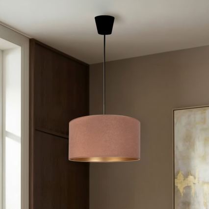 Brilagi - VELVET pendant light on cable 1xE27/60W/230V Ø 40 cm beige/gold