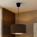 Brilagi - VELVET pendant light on cable 1xE27/60W/230V Ø 40 cm brown/gold
