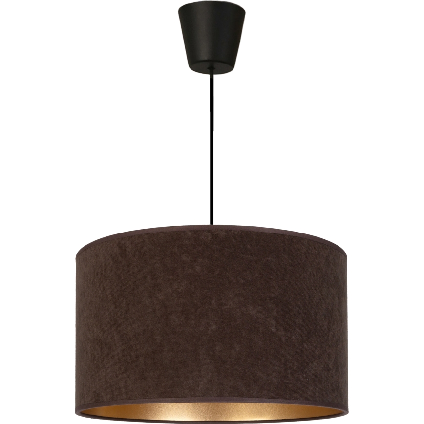 Brilagi - VELVET pendant light on cable 1xE27/60W/230V Ø 40 cm brown/gold