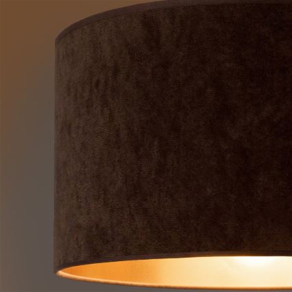 Brilagi - VELVET pendant light on cable 1xE27/60W/230V Ø 40 cm brown/gold