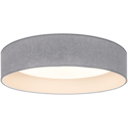 Brilagi - VELVET SIMPLE LED Ceiling Light, 24W/230V, 3000K, Ø 45 cm, grey