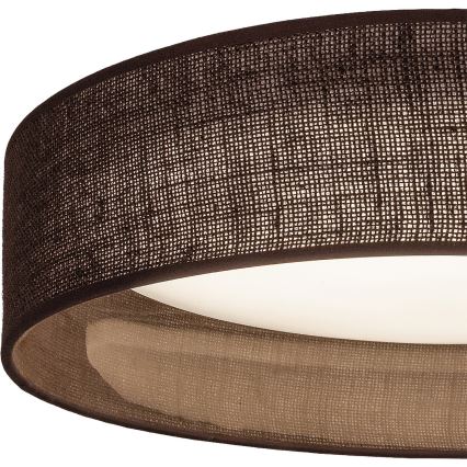 BRILAGI - VELVET SIMPLE LED Ceiling Light 24W / 230V / 3000K / Ø45 cm / Brown