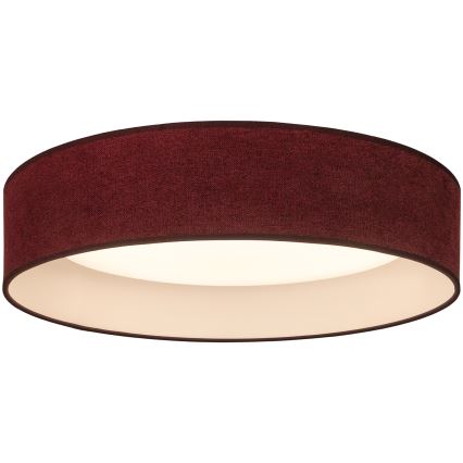 BRILAGI - VELVET SIMPLE LED Ceiling Light 36W/230V 3000K (Warm White) Ø 55 cm, Burgundy