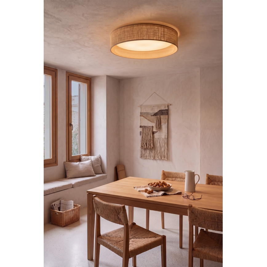 BRILAGI - VELVET SIMPLE LED Ceiling Light, 36W/230V, 3000K, Ø 55 cm, Beige