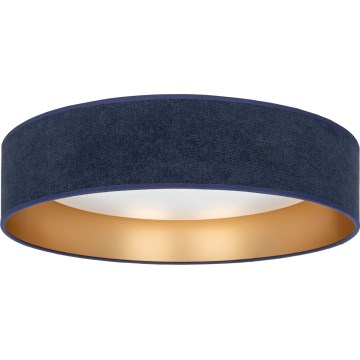 Brilagi - VELVET SIMPLE LED Ceiling Light 36W/230V/3000K Ø 55 cm Blue/Gold