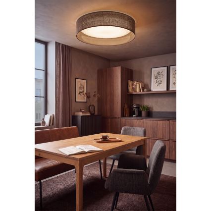 BRILAGI - VELVET SIMPLE LED Ceiling Light / 36W / 230V / 3000K / Ø 55 cm / Brown