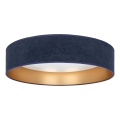 Brilagi - VELVET SIMPLE LED Ceiling Light LED/24W/230V 3000K Ø 45 cm blue/gold
