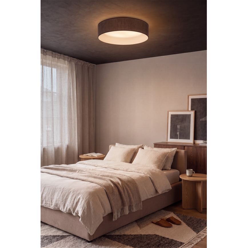 Brilagi - VELVET SIMPLE LED Ceiling Light LED/24W/230V 3000K Ø45 cm brown