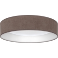 Brilagi - VELVET SIMPLE LED Ceiling Light LED/24W/230V 4000K Ø 45 cm Brown