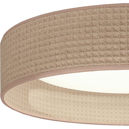 Brilagi - VELVET SMARTIX Dimmable LED Ceiling Light LED/24W/230V 3000-6000K Ø 45 cm Beige Wi-Fi Tuya Beacon + Remote Control
