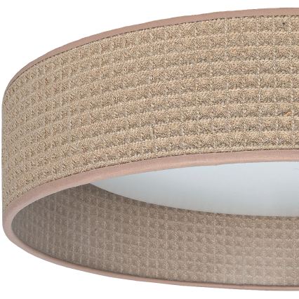 Brilagi - VELVET SMARTIX Dimmable LED Ceiling Light LED/24W/230V 3000-6000K Ø 45 cm Beige Wi-Fi Tuya Beacon + Remote Control