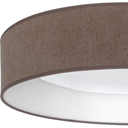 Brilagi - VELVET SMARTIX Dimmable LED Ceiling Light LED/24W/230V 3000-6000K Ø 45 cm Brown Wi-Fi Tuya Beacon + Remote Control