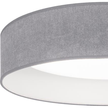Brilagi - VELVET SMART VARI LED Dimmable Ceiling Light 36W/230V 3000-6500K Ø55 cm Gray + Remote Control