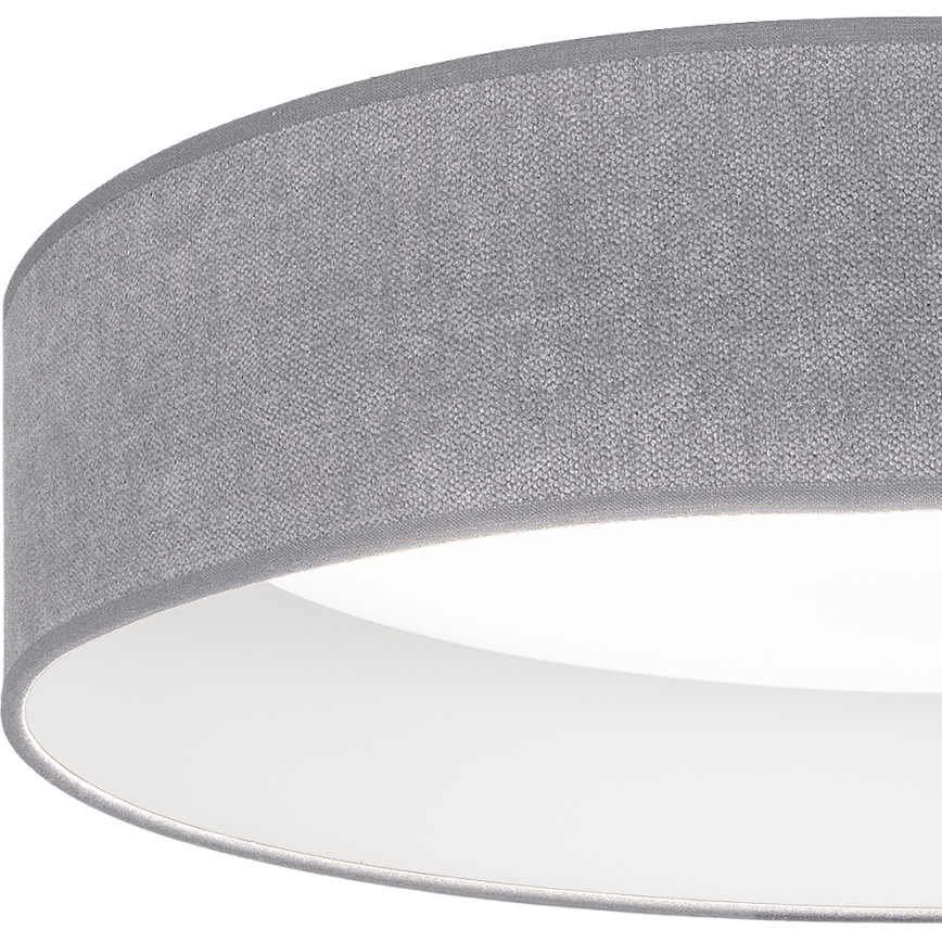 Brilagi - VELVET SMART VARI LED Dimmable Ceiling Light 36W/230V 3000-6500K Ø55 cm Gray + Remote Control