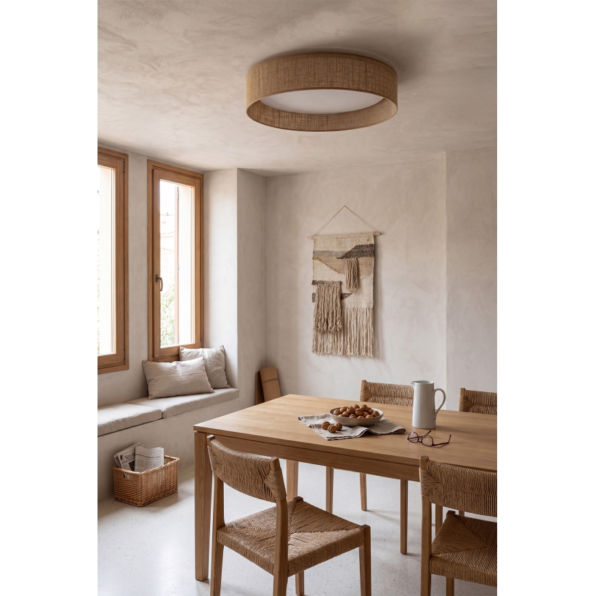 BRILAGI - Dimmable LED Ceiling Light VELVET SMART VARI LED/24W/230V 3000-6500K Ø45 cm Beige + Remote Control