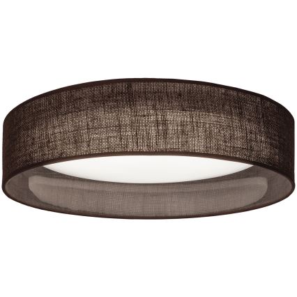 Brilagi - VELVET SMART VARI Dimmable LED Ceiling Light, 36W/230V, 3000–6500K, Ø55 cm, Brown + Remote Control