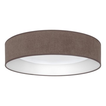 Brilagi - VELVET SMART VARI Dimmable LED Ceiling Light, 36W/230V, 3000-6500K, Ø 55 cm, Brown + Remote Control