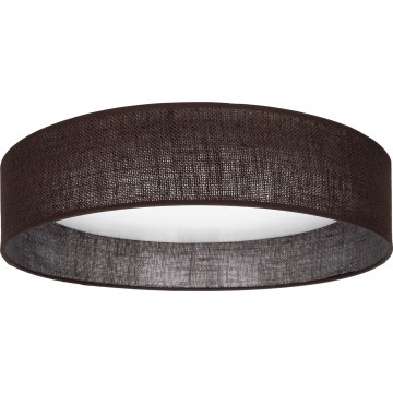 Brilagi - VELVET SMART VARI Dimmable LED Ceiling Light, 36W/230V, 3000–6500K, Ø55 cm, Brown + Remote Control
