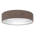 Brilagi - VELVET SMARTIX STARS Dimmable LED Ceiling Light 36W/230V, 3000–6000K, Ø55 cm, Brown, Wi‑Fi Tuya Beacon + Remote Control
