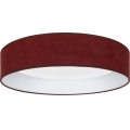 Brilagi - VELVET SMARTIX STARS LED Dimmable Ceiling Light 36W/230V, Tunable 3000–6000K, Ø55 cm, Burgundy, Wi‑Fi Tuya & Beacon + Remote Control