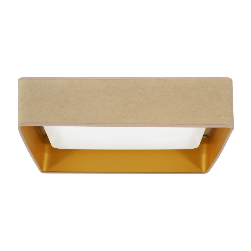 Brilagi - VELVET SQUARE LED Ceiling Light LED/24W/230V 43x43 cm beige
