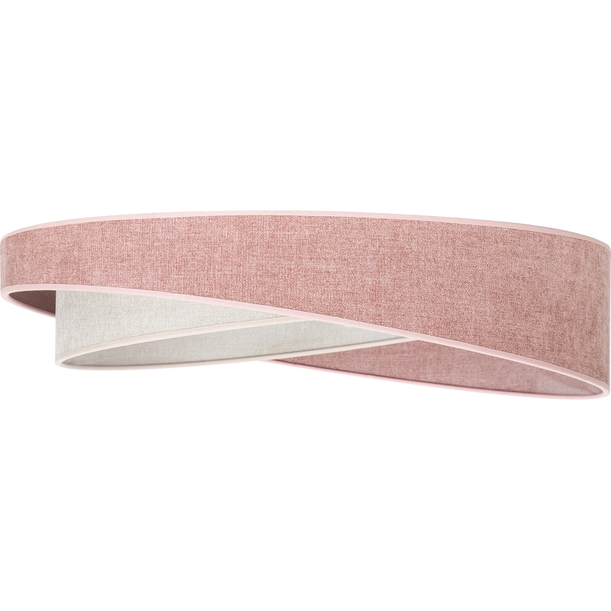 BRILAGI - LED Dimmable ceiling light VELVET TWIST LED/36W/230V 3000-6000K Ø 65 cm Wi-Fi Tuya Beacon pink/cream + remote control