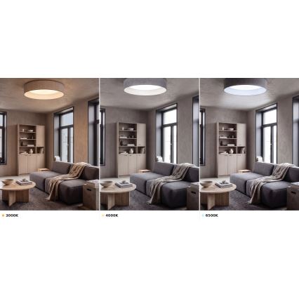 BRILAGI - VELVET VARI LED Ceiling Light LED/24W/230V 3000/4000/6500K diam. 45 cm grey