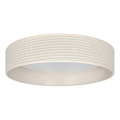 Brilagi - VELVET VARI LED ceiling light/24W/230V, selectable color temperature 3000/4000/6500K, Ø 45 cm, cream