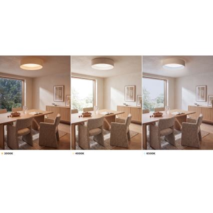 BRILAGI - LED Ceiling Light VELVET VARI LED/24W/230V 3000/4000/6500K Ø 45 cm cream