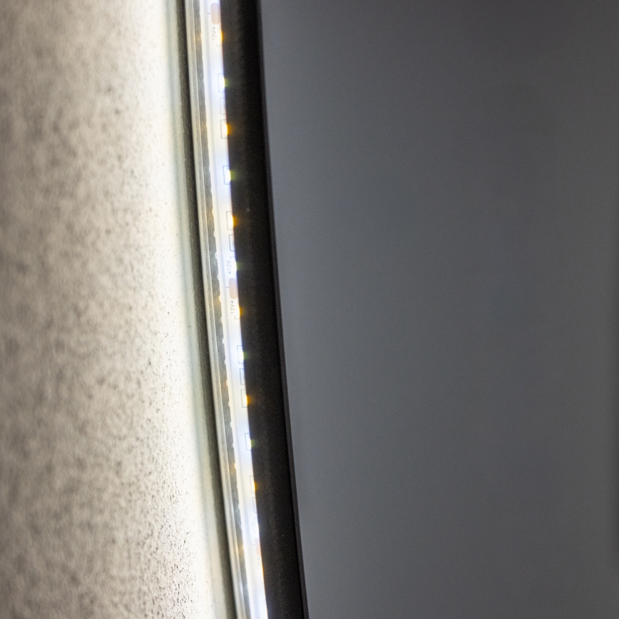 Brilagi - VENA BLACK LED Bathroom Mirror, 32W, 230V, Ø 100 cm, IP44, CRI 90, Dimmable + CCT