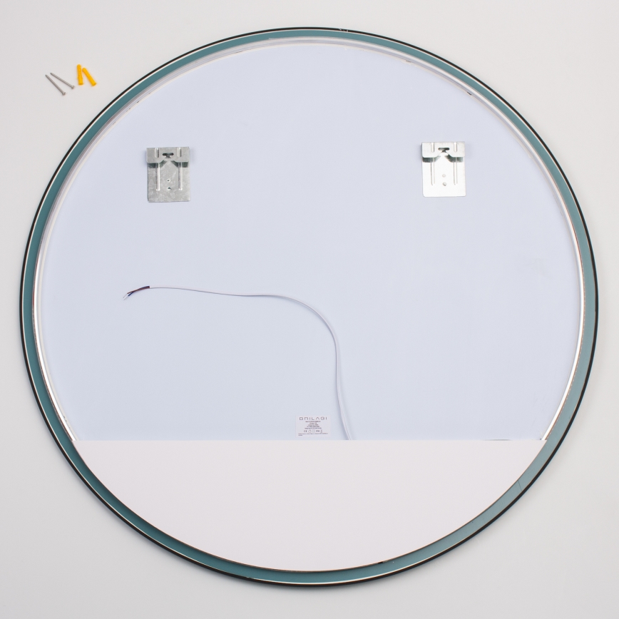 Brilagi - VENA BLACK LED Bathroom Mirror, 32W, 230V, Ø 100 cm, IP44, CRI 90, Dimmable + CCT