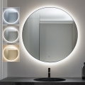 BRILAGI - VENA BLACK LED Bathroom Mirror, 32W, 230V, Ø 100 cm, IP44, CRI 90, Dimmable + CCT