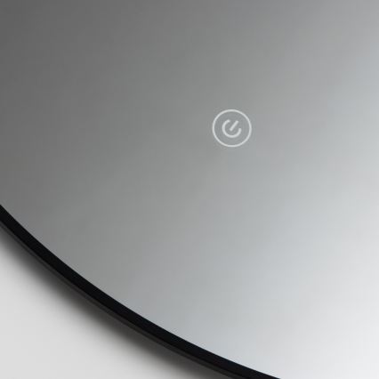 Brilagi - VENA BLACK LED Bathroom Mirror LED/19W/230V Ø 60 cm IP44 CRI 90 dimmable + CCT
