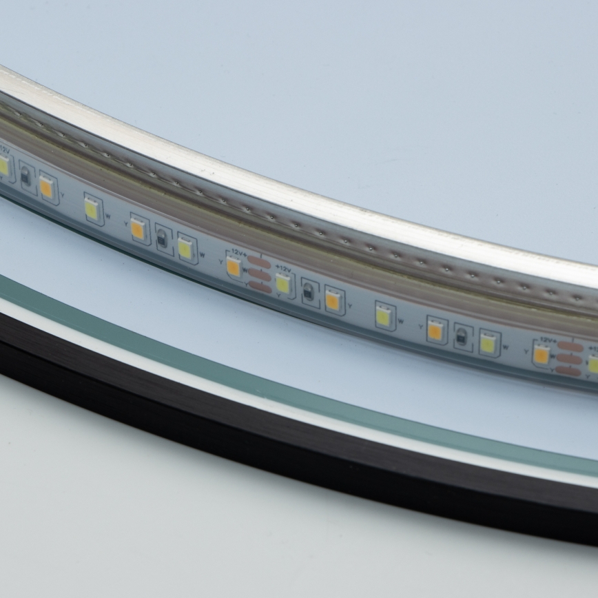 Brilagi - VENA BLACK LED Bathroom Mirror LED/19W/230V Ø 60 cm IP44 CRI 90 dimmable + CCT