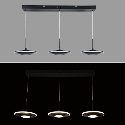 Brilagi - VERANO Cable-Mounted LED Pendant, 3xLED/15W/230V