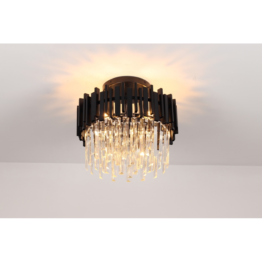 Brilagi - VERVE Ceiling Light 6xE14/40W/230V, Ø 60 cm, Black