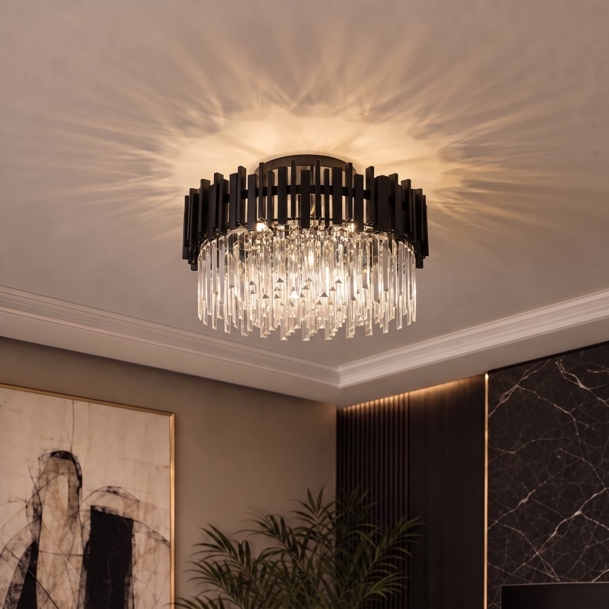 BRILAGI - VERVE Ceiling Light 6xE14/40W/230V, Ø 60 cm, Black