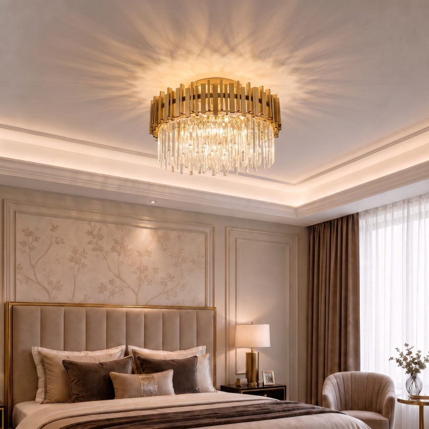 BRILAGI - VERVE Ceiling Light 6xE14/40W/230V Ø 60 cm, Gold