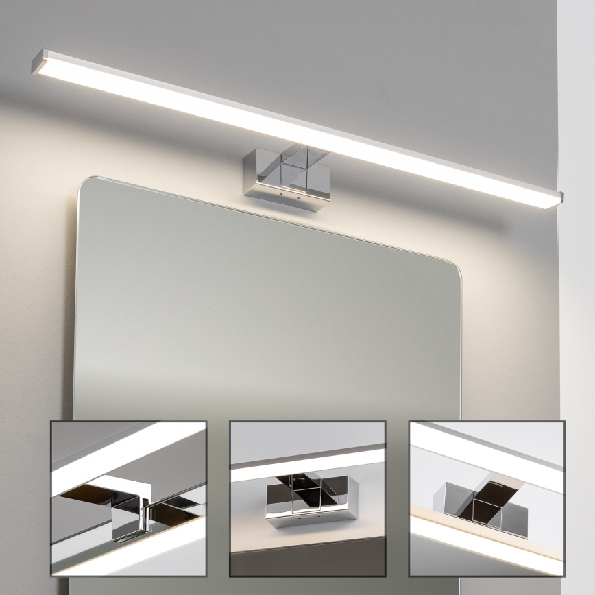 Brilagi - VESTRA 3-in-1 LED Bathroom Mirror Light LED/15W/230V 80 cm IP44 Polished Chrome