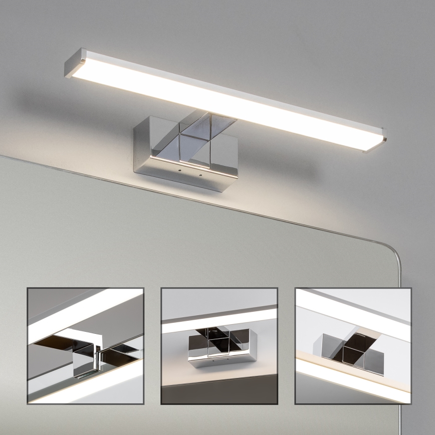 Brilagi - VESTRA 3-in-1 LED Bathroom Mirror Light LED/8W/230V, 40 cm, IP44, Polished Chrome