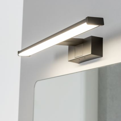 Brilagi - VESTRA 3-in-1 LED Bathroom Mirror Light, 8W/230V, 40 cm, IP44, Black