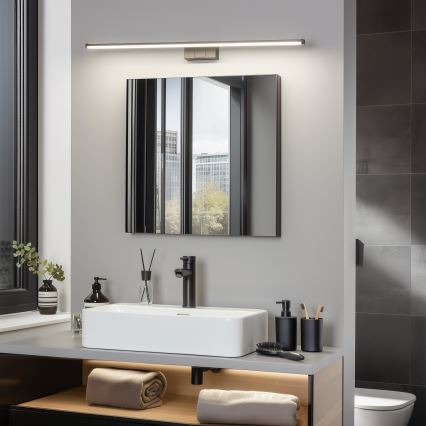 Brilagi - VESTRA 3-in-1 LED Mirror Light for Bathroom, 15W, 230V, 80 cm, IP44, Black