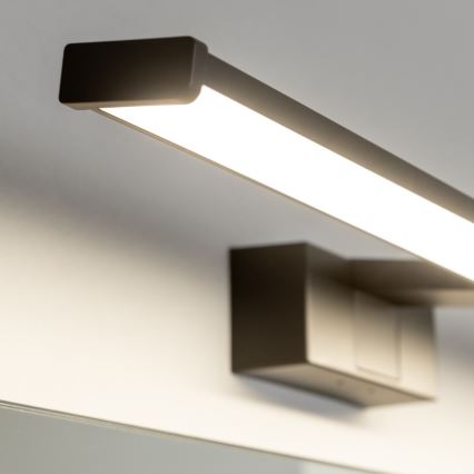 Brilagi - VESTRA 3-in-1 LED Bathroom Mirror Light, 12W, 230V, 60 cm, IP44, Black