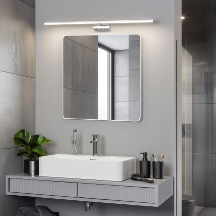 Brilagi - VESTRA 3-in-1 LED Bathroom Mirror Light LED/15W/230V 80 cm IP44 Polished Chrome