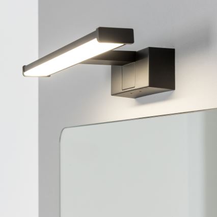 Brilagi - LED 3-in-1 Bathroom Mirror Light VESTRA LED/6W/230V 30 cm IP44 black
