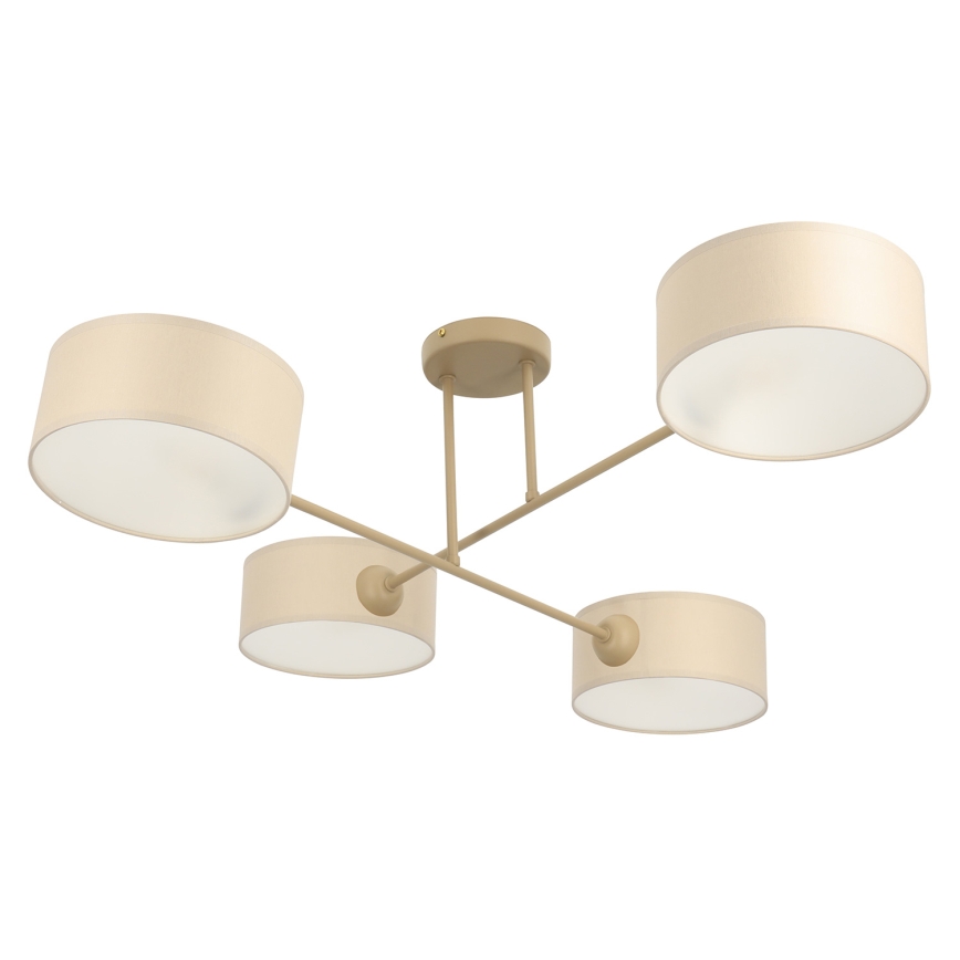 Brilagi - VIRGO flush-mounted chandelier 4xE14/40W/230V cream/gold